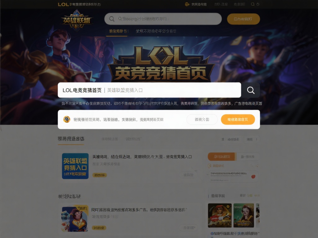 LOL电竞竞猜首页在哪里？快速找到入口的详细指南教程